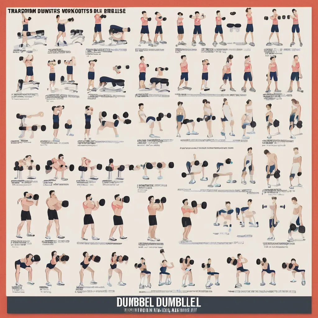 Transform your workouts with illustrated dumbbell exercise chart PDF